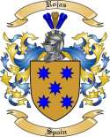 Rojas Family Crest from Spain