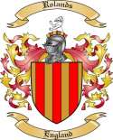 Rolands Family Crest from England2