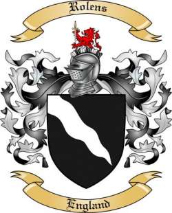 Rolens Family Crest from Engand