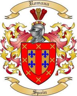 Romana Family Crest from Spain