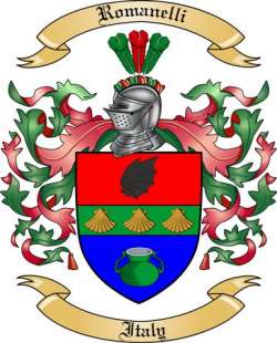 Romanelli Family Crest from Italy2
