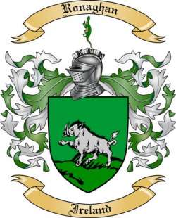 Ronaghan Family Crest from Ireland