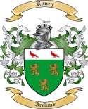 Roney Family Crest from Ireland