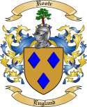 Roote Family Crest from England