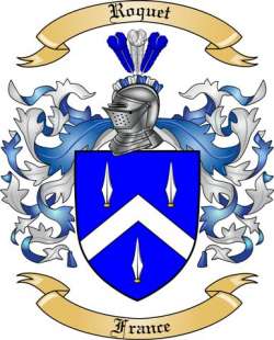 Roquet Family Crest from France