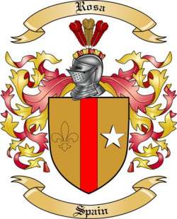 Rosa Family Crest from Spain2
