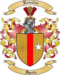 Rosales Family Crest from Spain2
