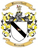 Rosenthall Family Crest from Germany