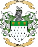 Roser Family Crest from Wales