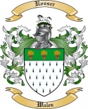 Rosser Family Crest from Wales