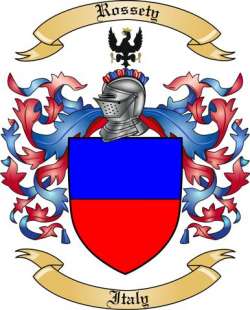 Rossety Family Crest from Italy