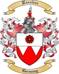 Rosslere Family Crest from Germany