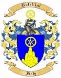 Rotellini Family Crest from Italy
