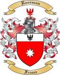 Rousseau Family Crest from France