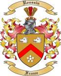 Roussin Family Crest from France