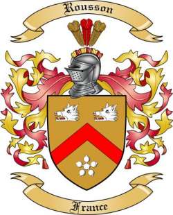 Rousson Family Crest from France