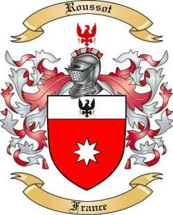 Roussot Family Crest from France