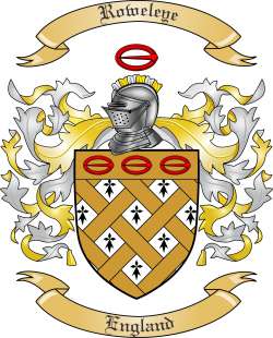 Roweleye Family Crest from England