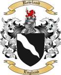 Rowland Family Crest from Engand