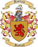 Rowland Family Crest from Scotland