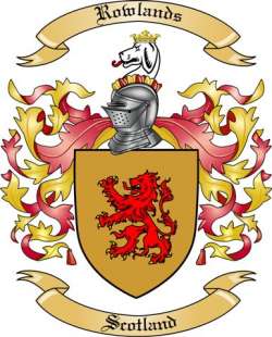 Rowlands Family Crest from Scotland