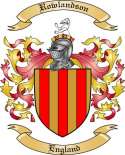 Rowlandson Family Crest from England2