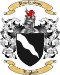 Rowlandson Family Crest from England