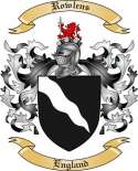 Rowlens Family Crest from Engand