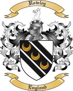 Rowley Family Crest from England2
