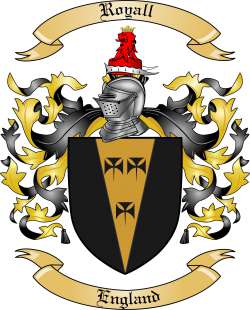 Royall Family Crest from England