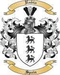 Rubia Family Crest from Spain