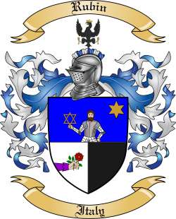 Rubin Family Crest from Italy