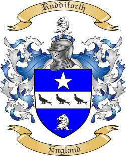 Ruddiforth Family Crest from England