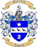 Ruderford Family Crest from England