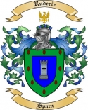 Ruderiz Family Crest from Spain