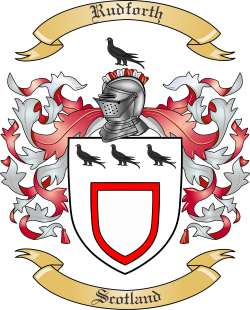 Rudforth Family Crest from Scotland