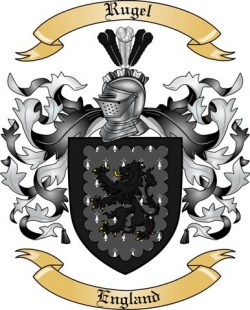 Rugel Family Crest from England