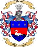 Ruote Family Crest from Switzelannd