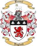 Russel Family Crest from England