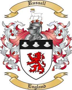 Russell Family Crest from England