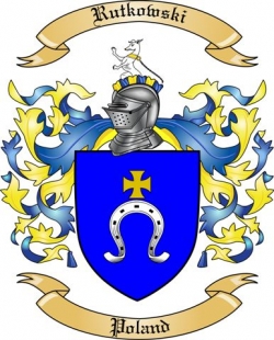 Rutkowski Family Crest from Poland