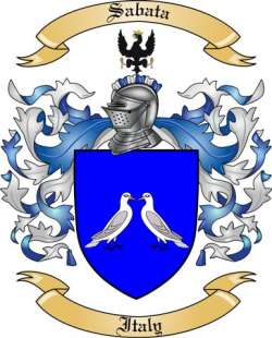 Sabata Family Crest from Italy