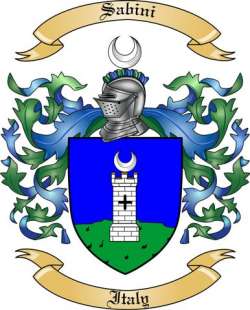 Sabini Family Crest from Italy