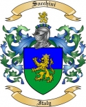 Sacchini Family Crest from Italy