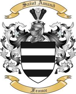 Saint Amand Family Crest from France