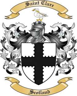 Saint Clare Family Crest from Scotland