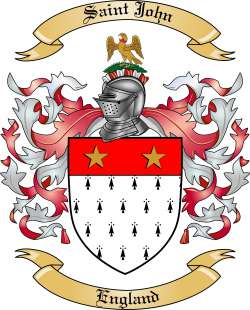 Saint John Family Crest from England
