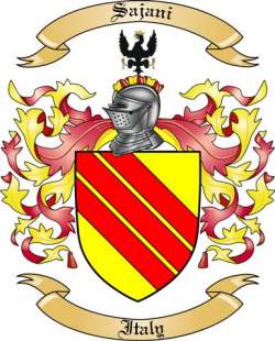 Sajani Family Crest from Italy