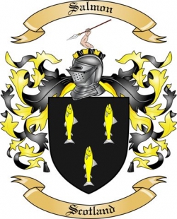 Salmon Family Crest from Scotland