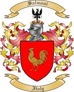 Salmoni Family Crest from Italy